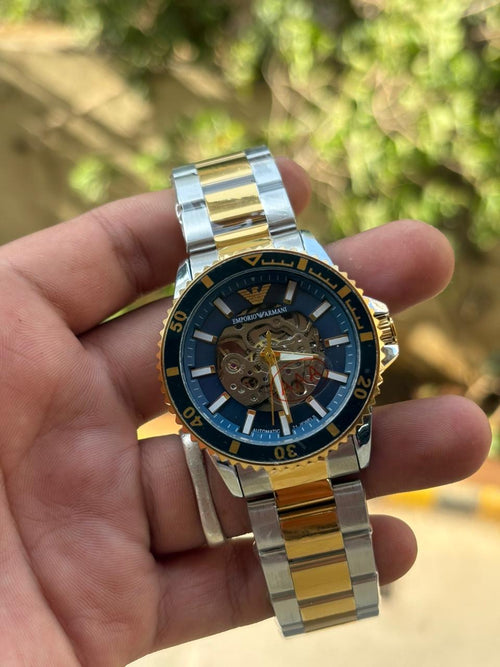 ARMANI MENS AUTOMATIC OPEN HEART