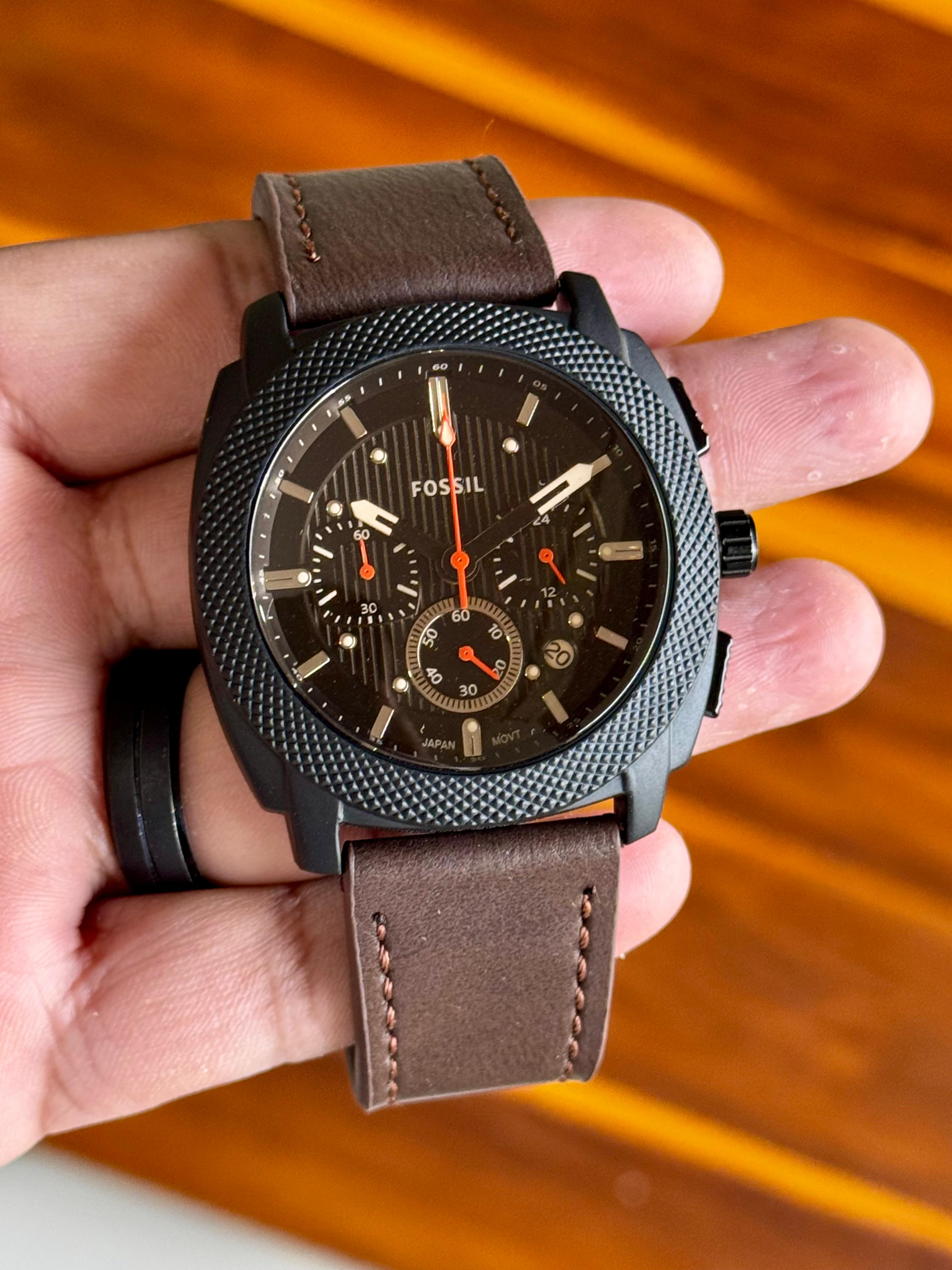 Fossil Machine Men's Chronograph watch, specifically model FS4656