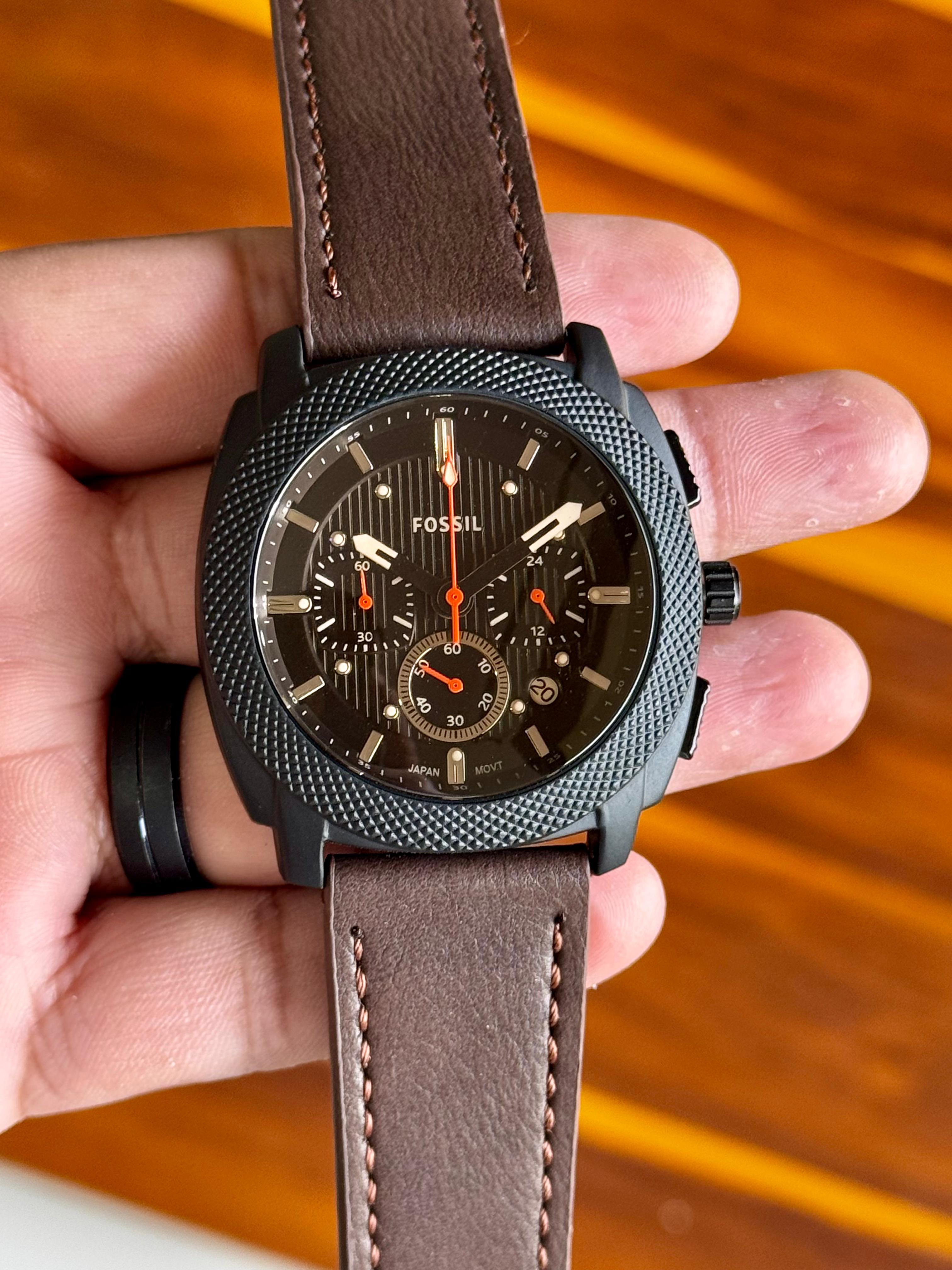 Fossil Machine Men's Chronograph watch, specifically model FS4656