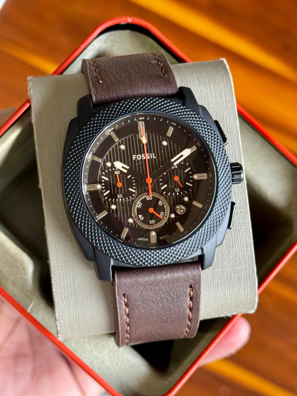 Fossil Machine Men's Chronograph watch, specifically model FS4656