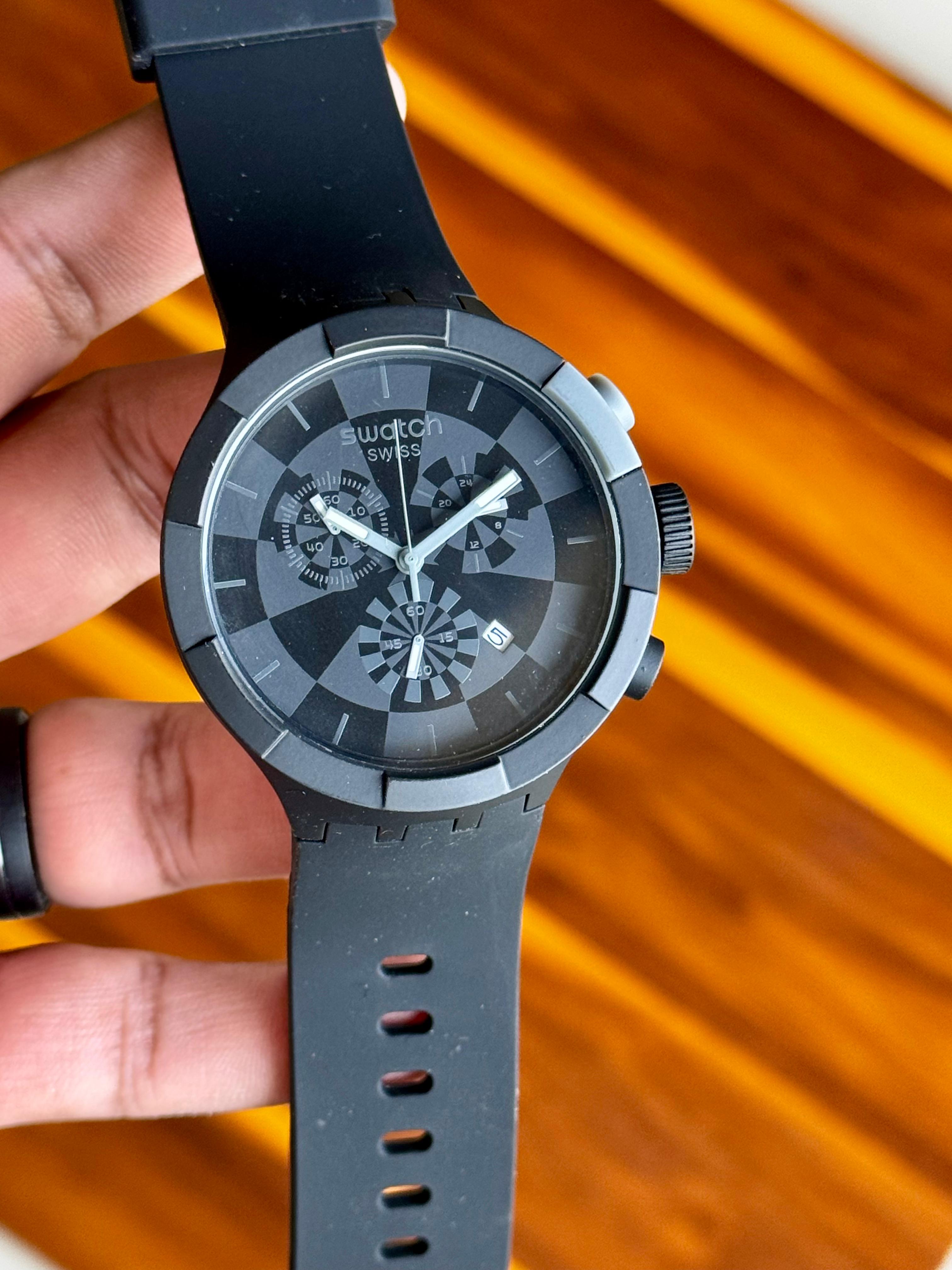 Swatch Neon chronograph watches