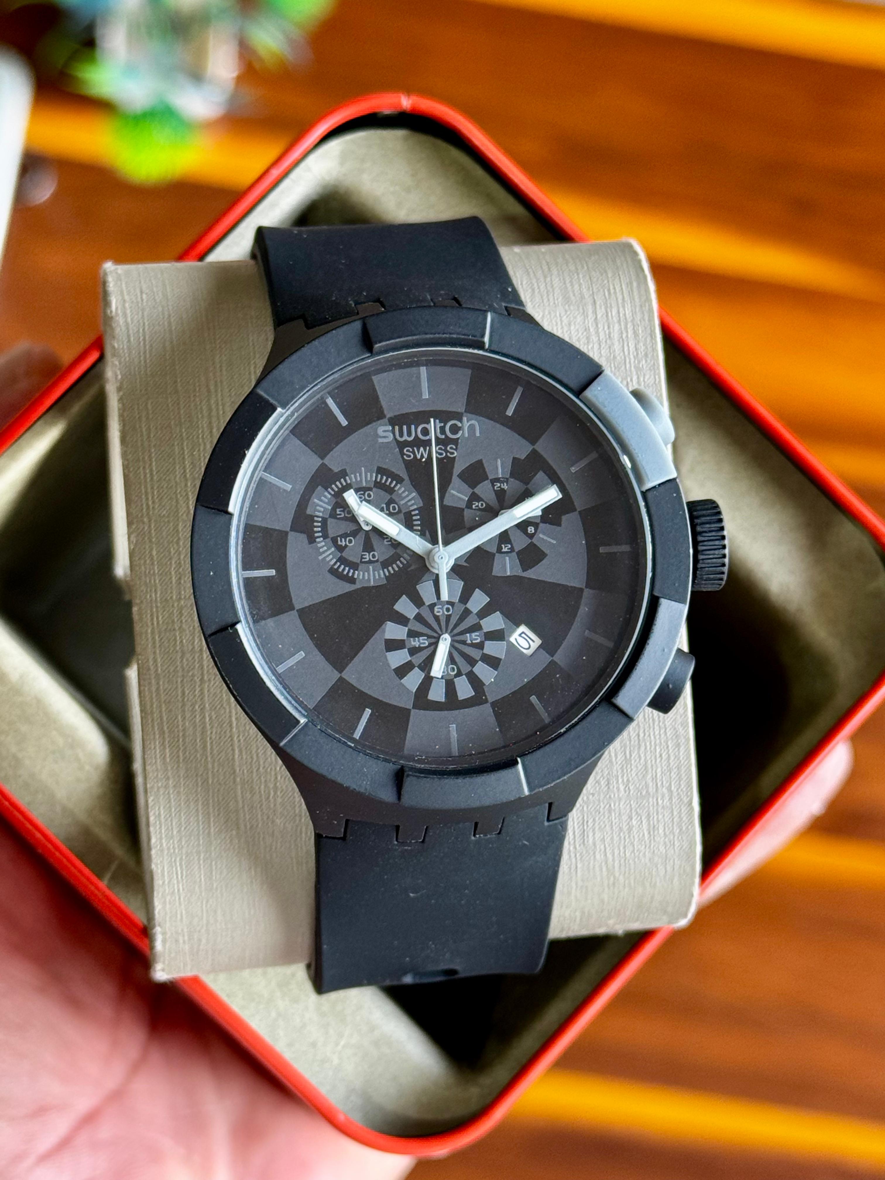 Swatch Neon chronograph watches