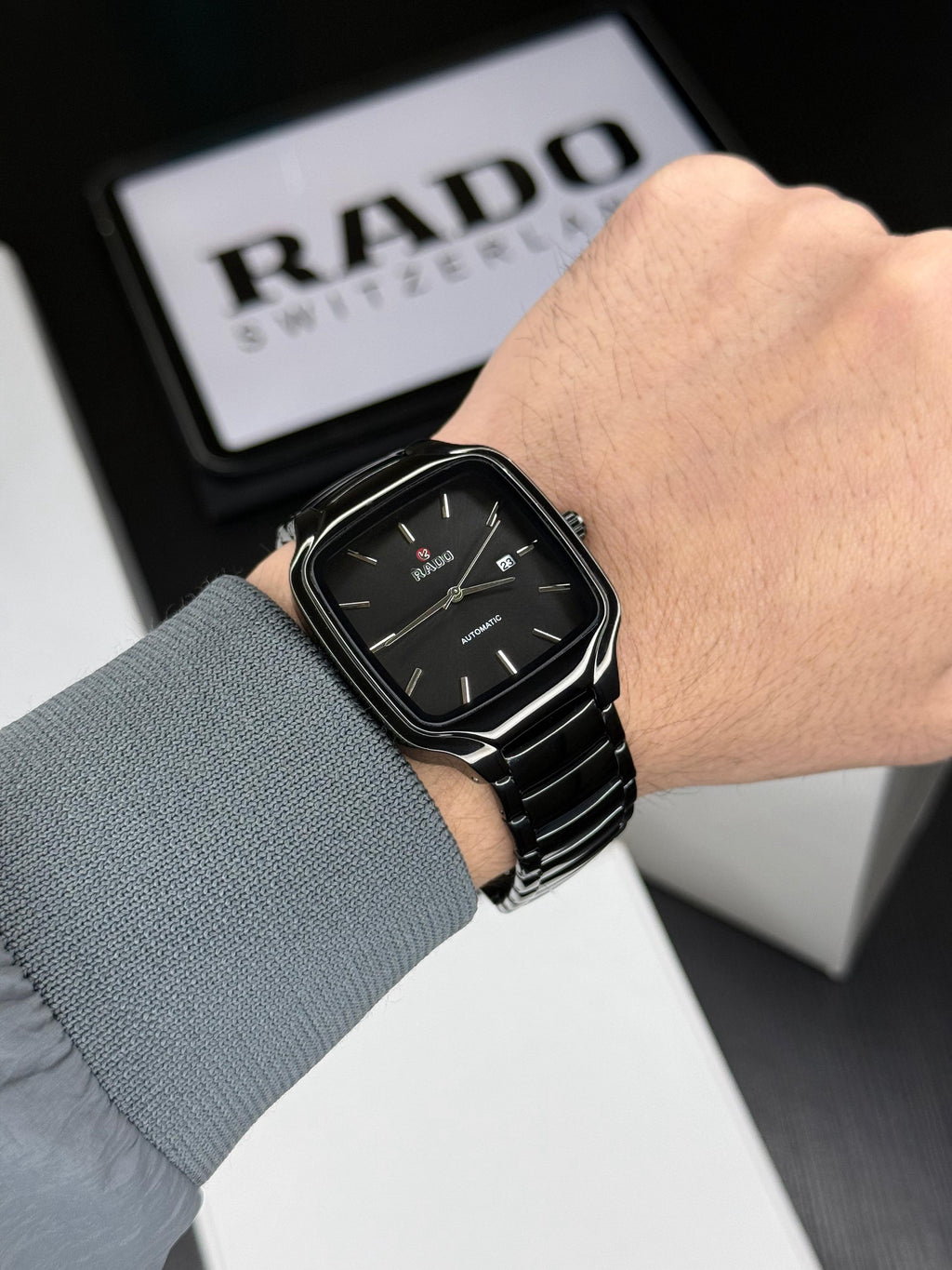 RADO SQUARE BLACK PREMIUM QUALITY