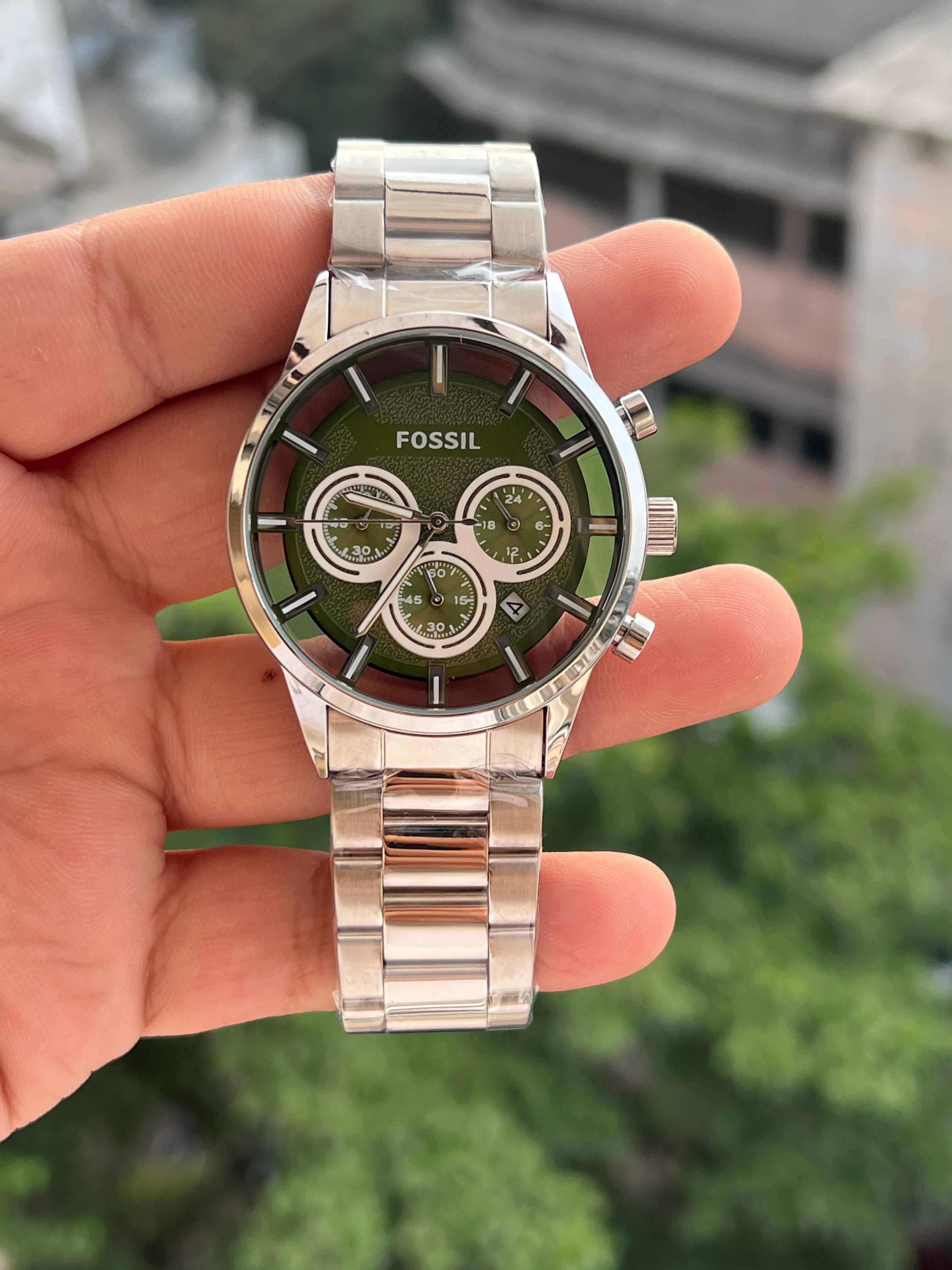 FOSSIL ALL CHRONO WORKING ⌚ PREMIUM EDITION