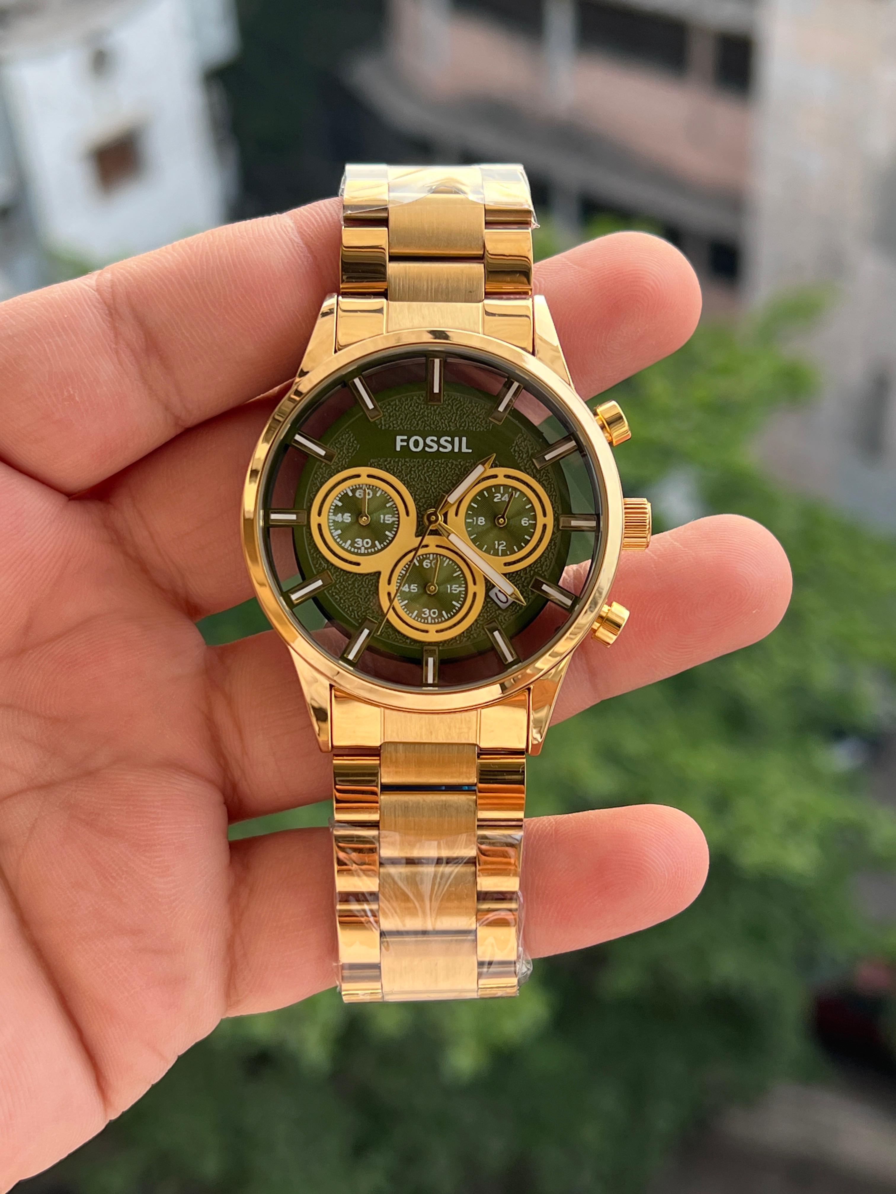 FOSSIL ALL CHRONO WORKING ⌚ PREMIUM EDITION