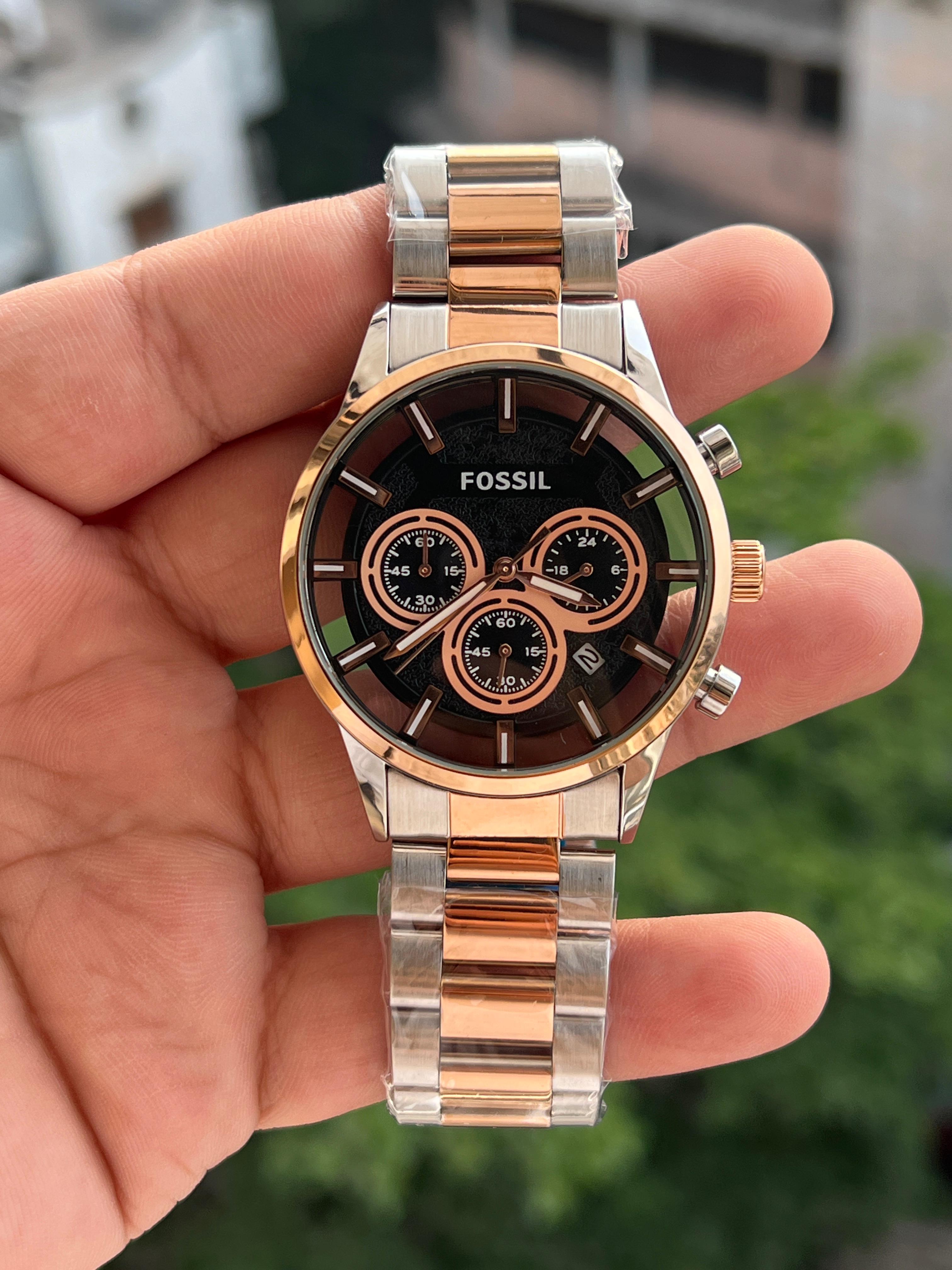 FOSSIL ALL CHRONO WORKING ⌚ PREMIUM EDITION