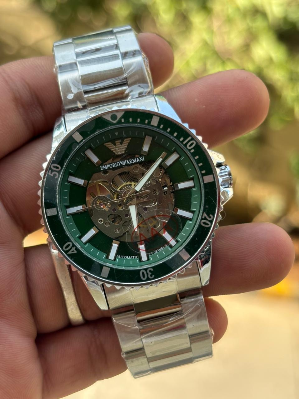ARMANI MENS AUTOMATIC OPEN HEART