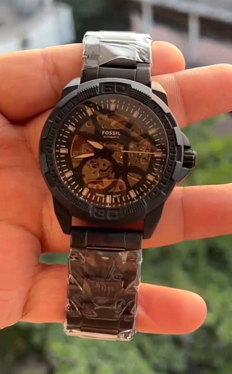 FOSSIL AUTOMATIC BLACK EDITION ⚙️ FULL AUTOMATIC MOVEMENT